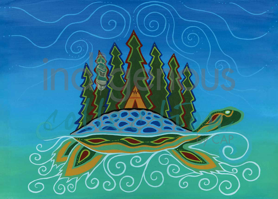 Turtle Island by artist Patrick Hunter