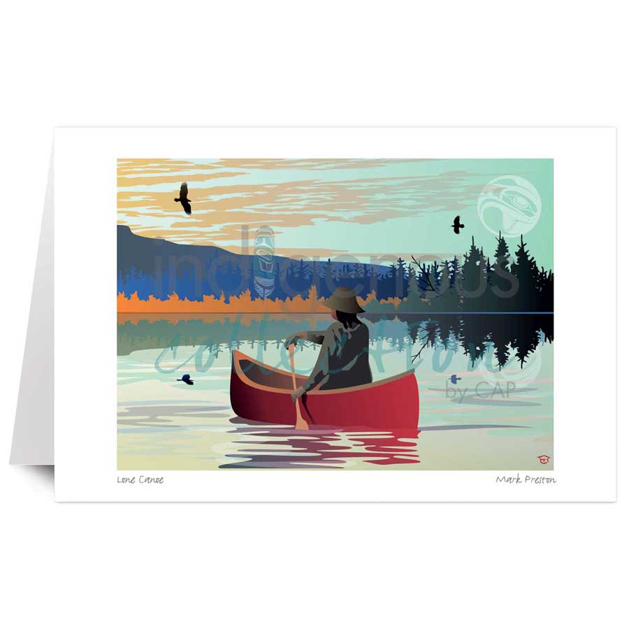 Lone Canoe by artist Mark Preston