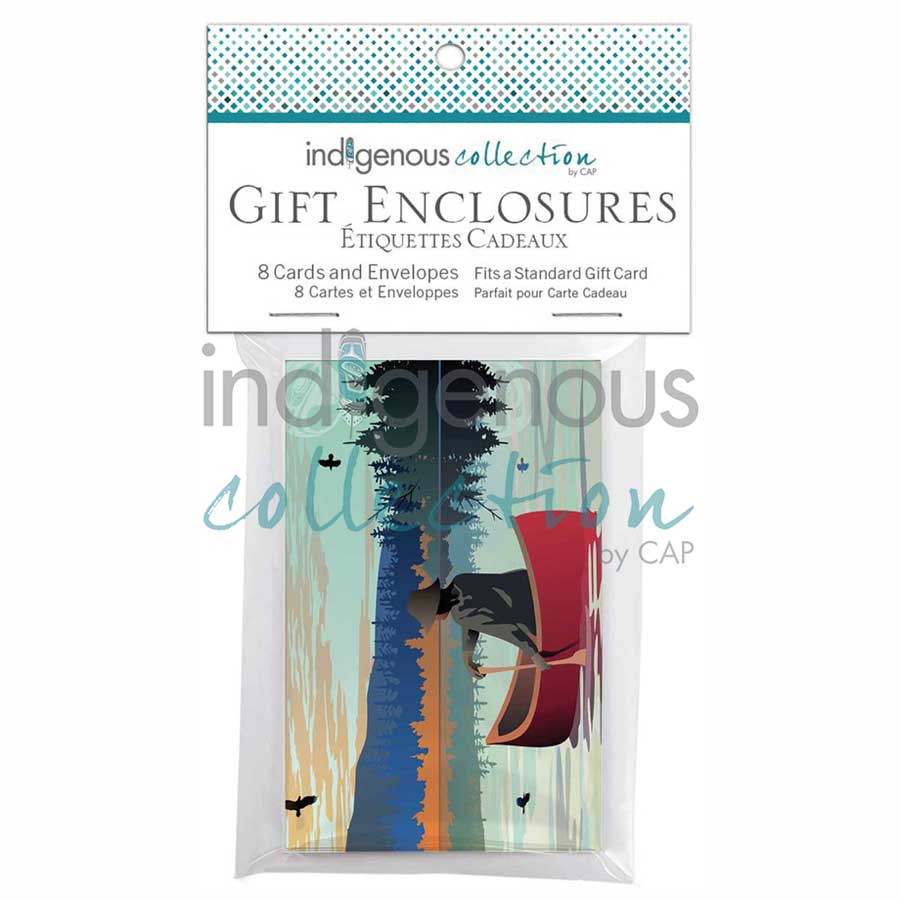 Lone Canoe Gift Enclosure Cards by artist Mark Preston