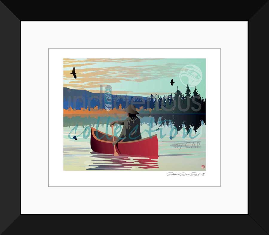 Lone Canoe Limited Edition. Indigenous Collection