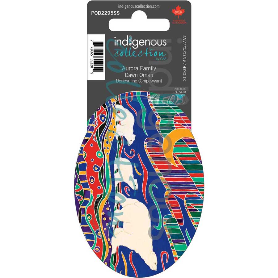 Aurora Family Sticker by artist Dawn Oman