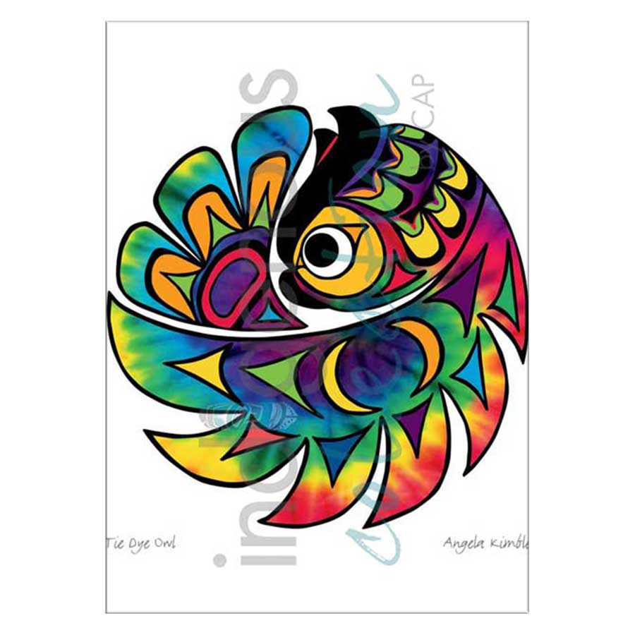 Tie Dye Owl Canvas Prints