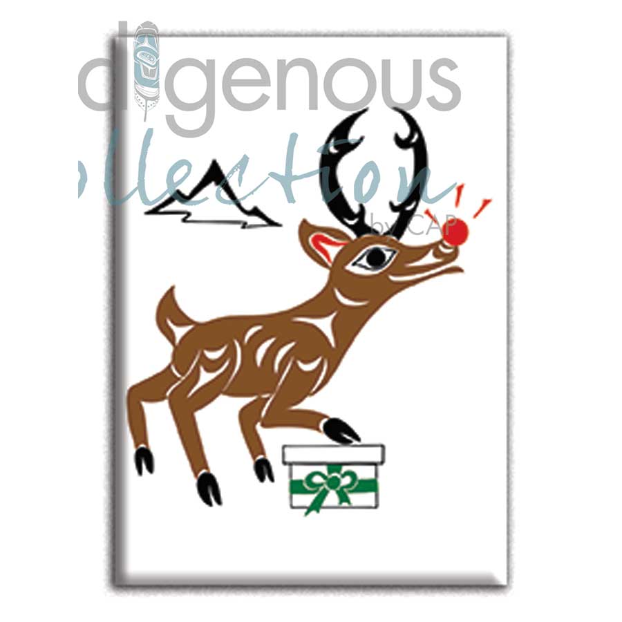 Salish Rudolph by artist Doug La Fortune - Coast Salish