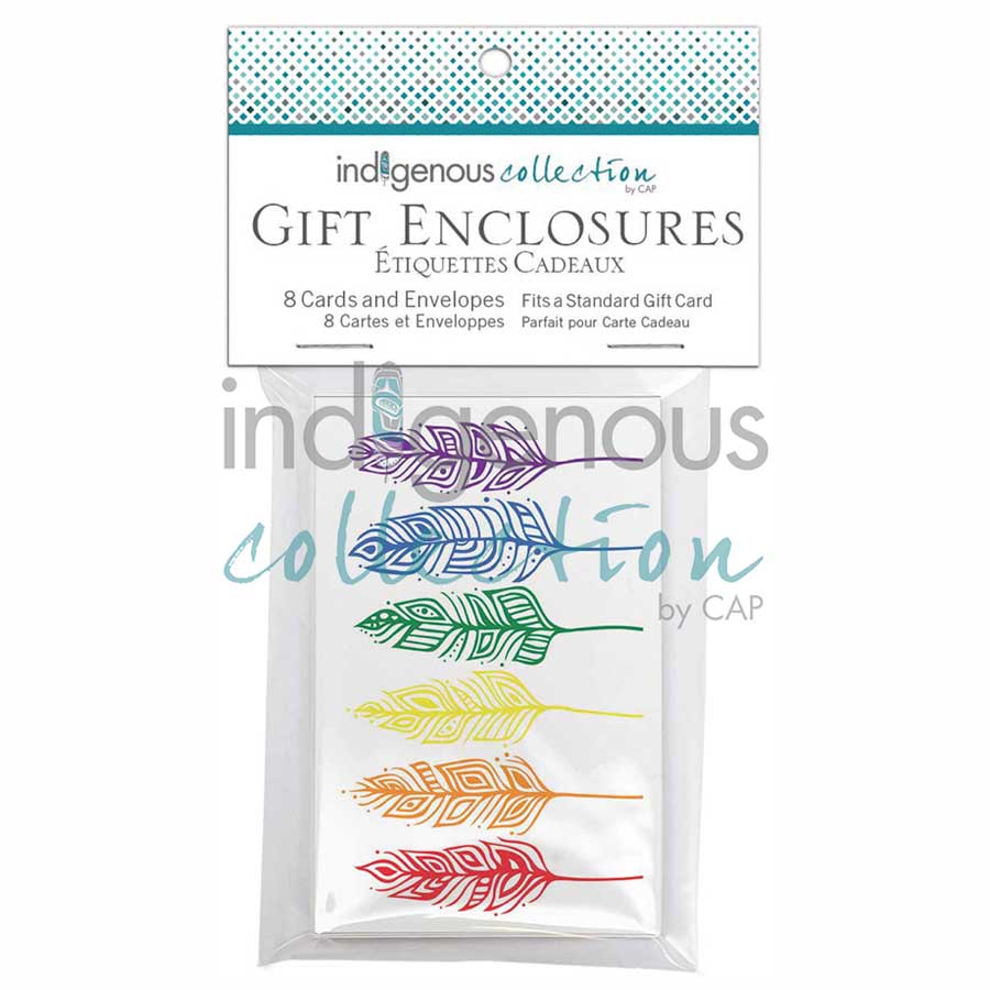 Pride Feathers Gift Enclosure Cards by artist Patrick Hunter