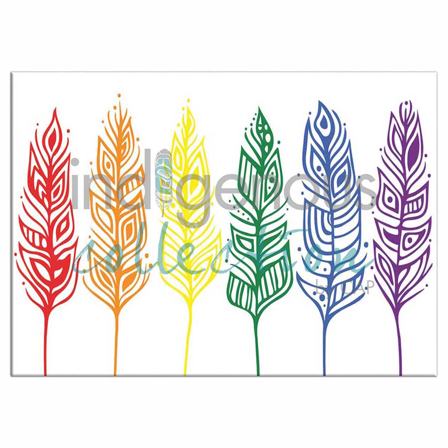 Pride Feathers Magnets by artist Patrick Hunter