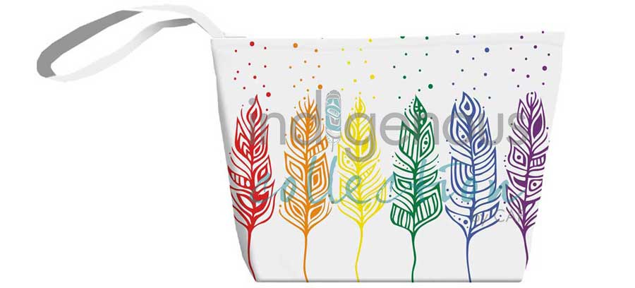 Pride Feathers Small Tote Bag by artist Patrick Hunter