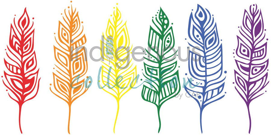 Pride Feathers by artist Patrick Hunter