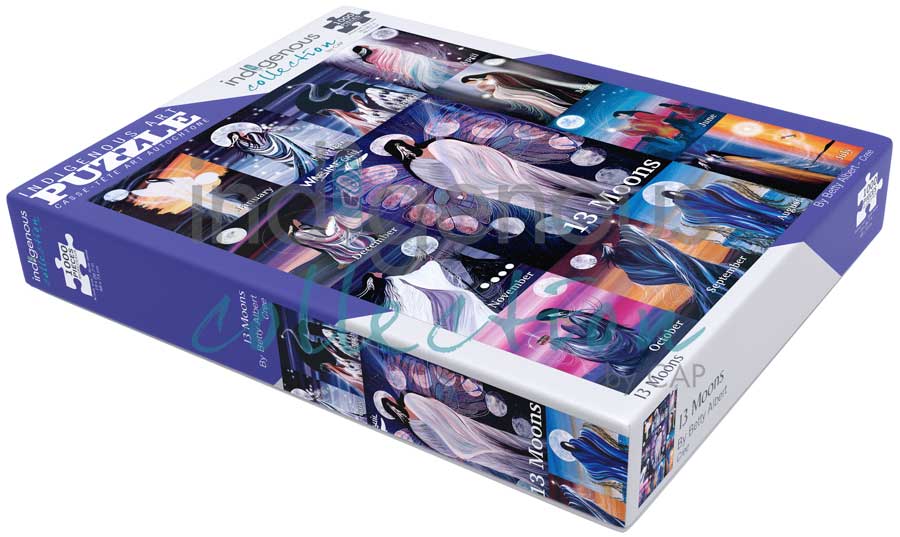 13 Moons Puzzle - 1000 Pcs by artist Betty Albert. Indigenous Collection.