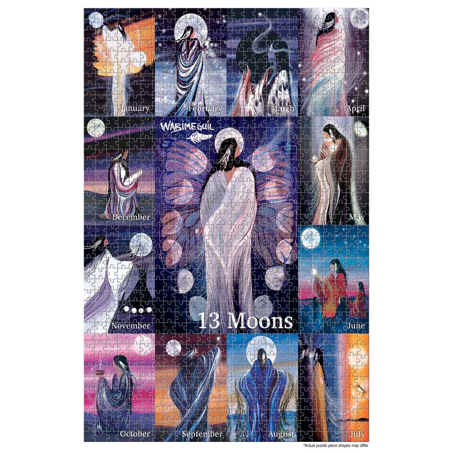 13 Moons Puzzle - 1000 Pcs by artist Betty Albert. Indigenous Collection.