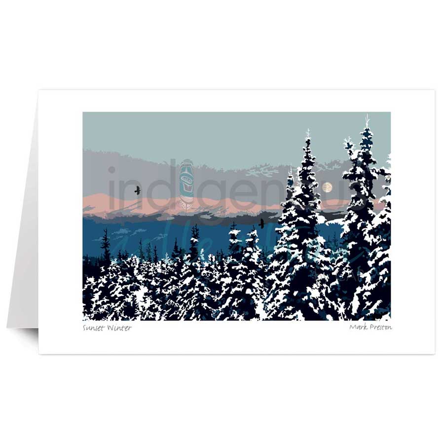 Sunset Winter by artist Mark Preston