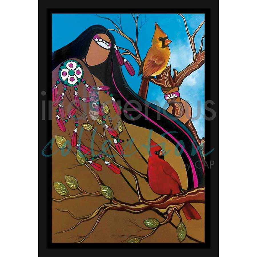 Two Messengers by artist Pam Cailloux - Huron Heritage. Indigenous Collection