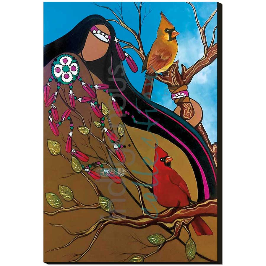 Two Messengers by artist Pam Cailloux - Huron Heritage. Indigenous Collection