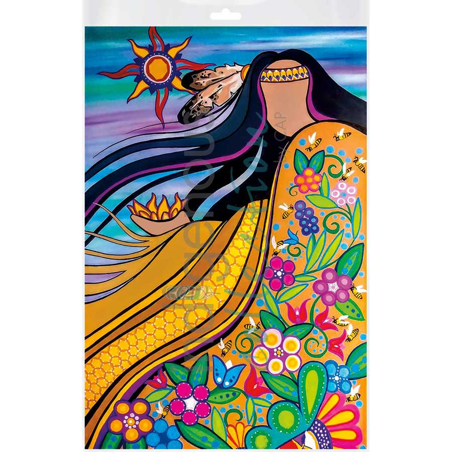 Bees Are Life by artist Pam Cailloux - Huron Heritage. Indigenous Collection
