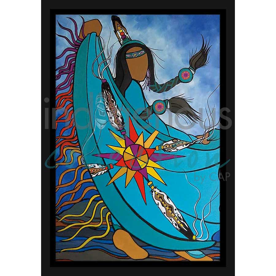 Shawl Dancer by artist Pam Cailloux - Huron Heritage. Indigenous Collection