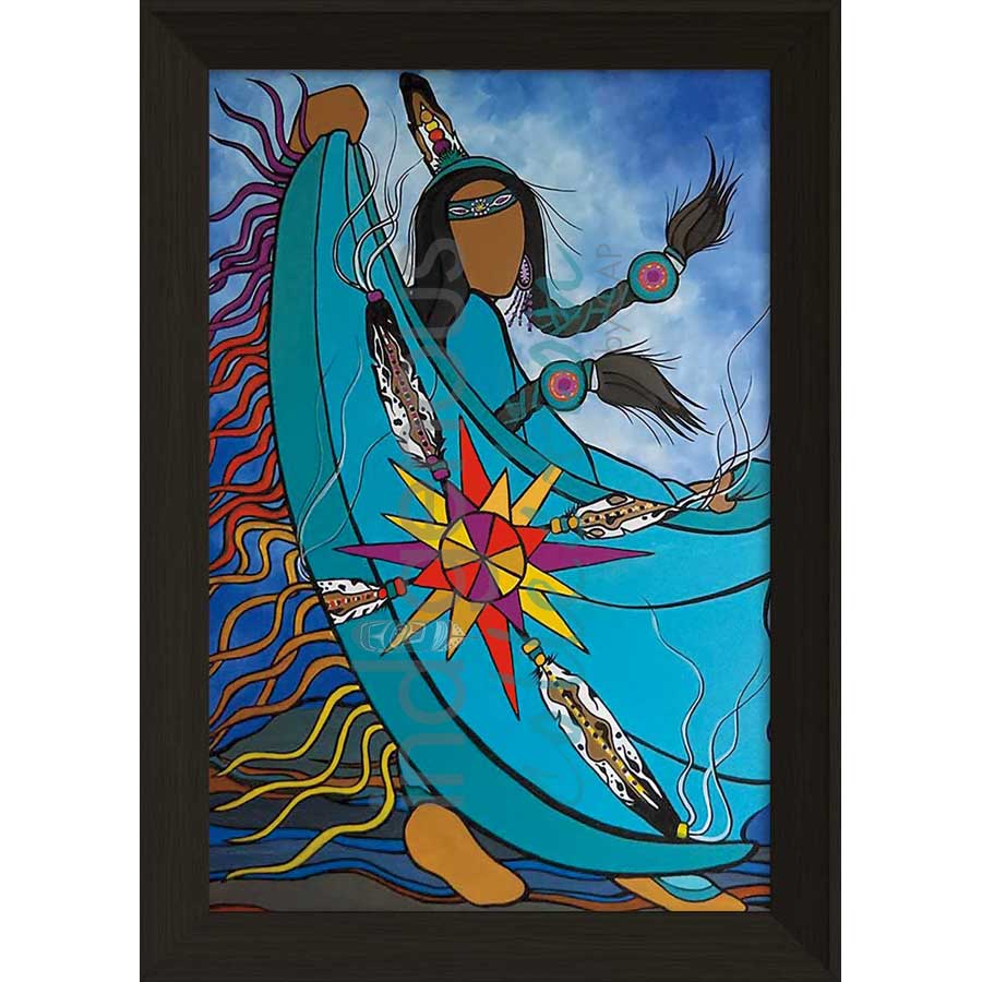 Shawl Dancer by artist Pam Cailloux - Huron Heritage. Indigenous Collection