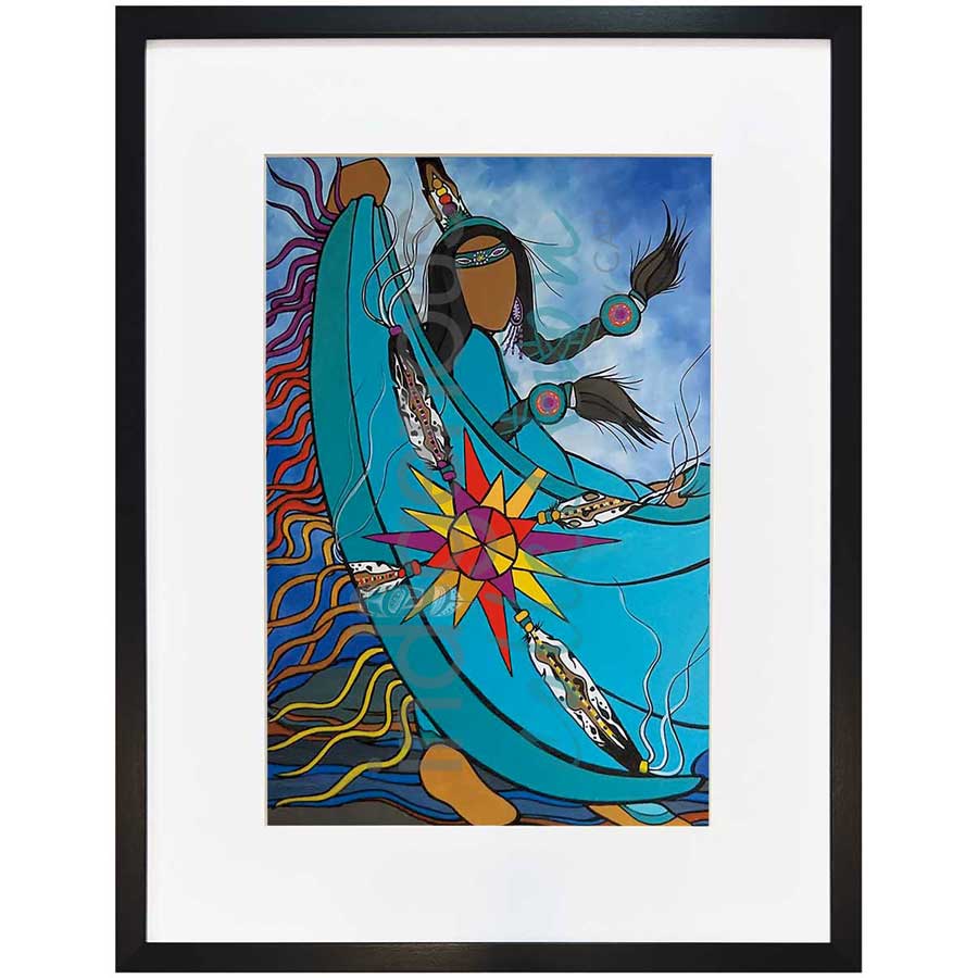 Shawl Dancer by artist Pam Cailloux - Huron Heritage. Indigenous Collection