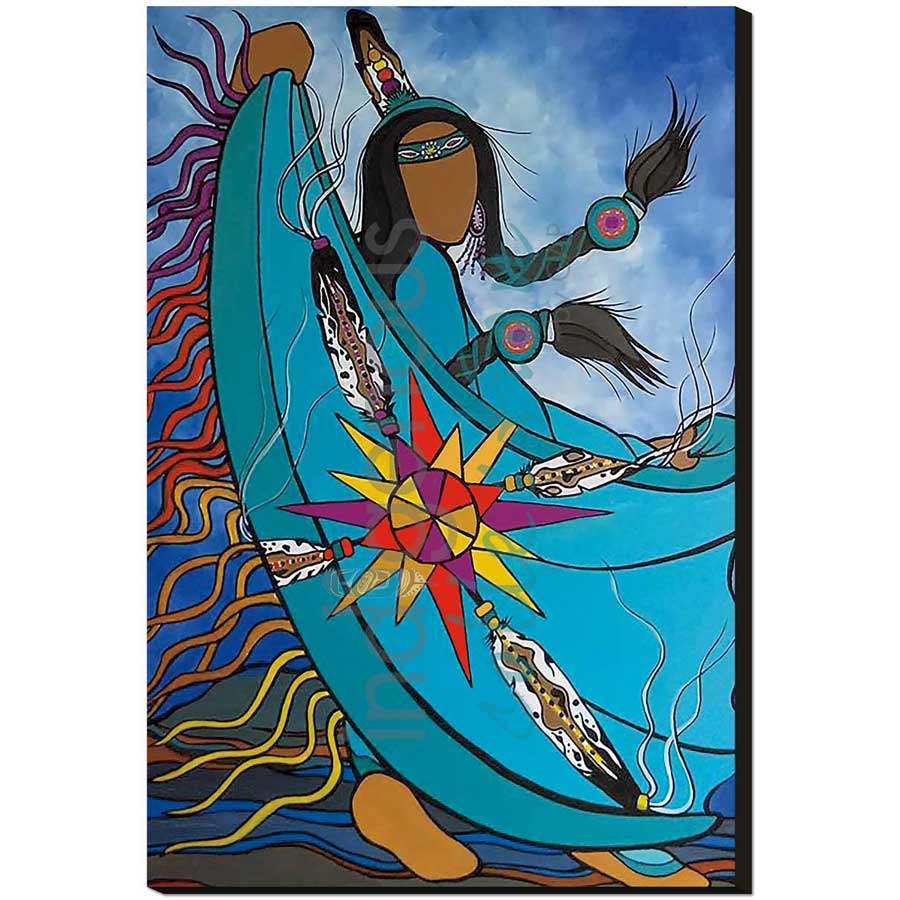 Shawl Dancer by artist Pam Cailloux - Huron Heritage. Indigenous Collection
