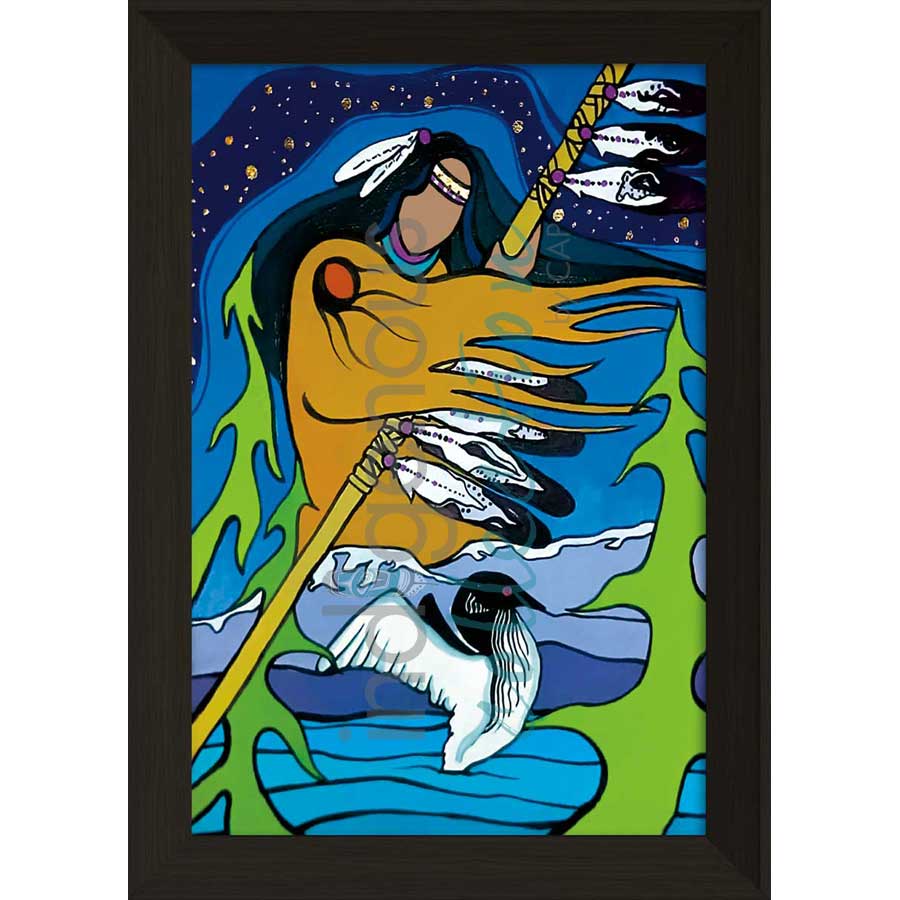 Nighttime Lullaby by artist Pam Cailloux - Huron Heritage. Indigenous Collection