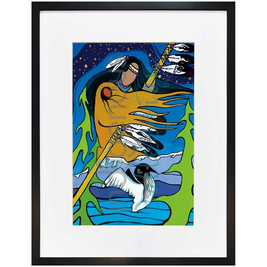 Nighttime Lullaby by artist Pam Cailloux - Huron Heritage. Indigenous Collection