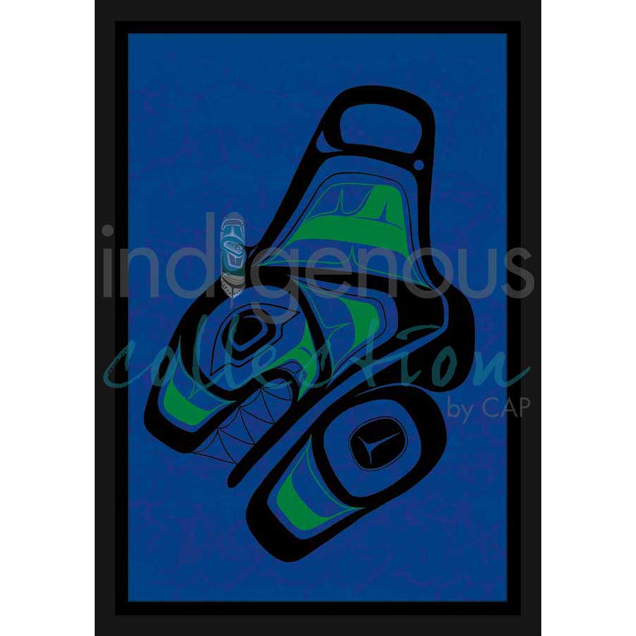 Haida Killer Whale by artist Alfred Davidson IV - Haida. Indigenous Collection