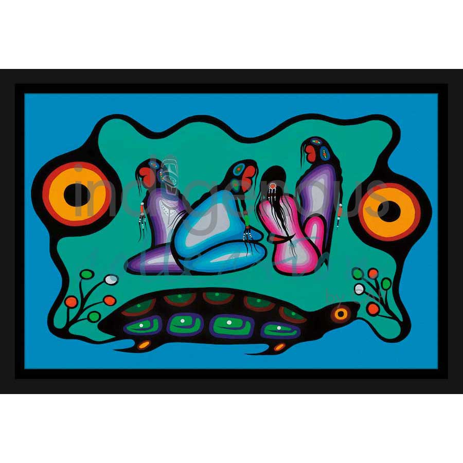 Dialogue II by artist Frank Polson - Algonquin. Indigenous Collection