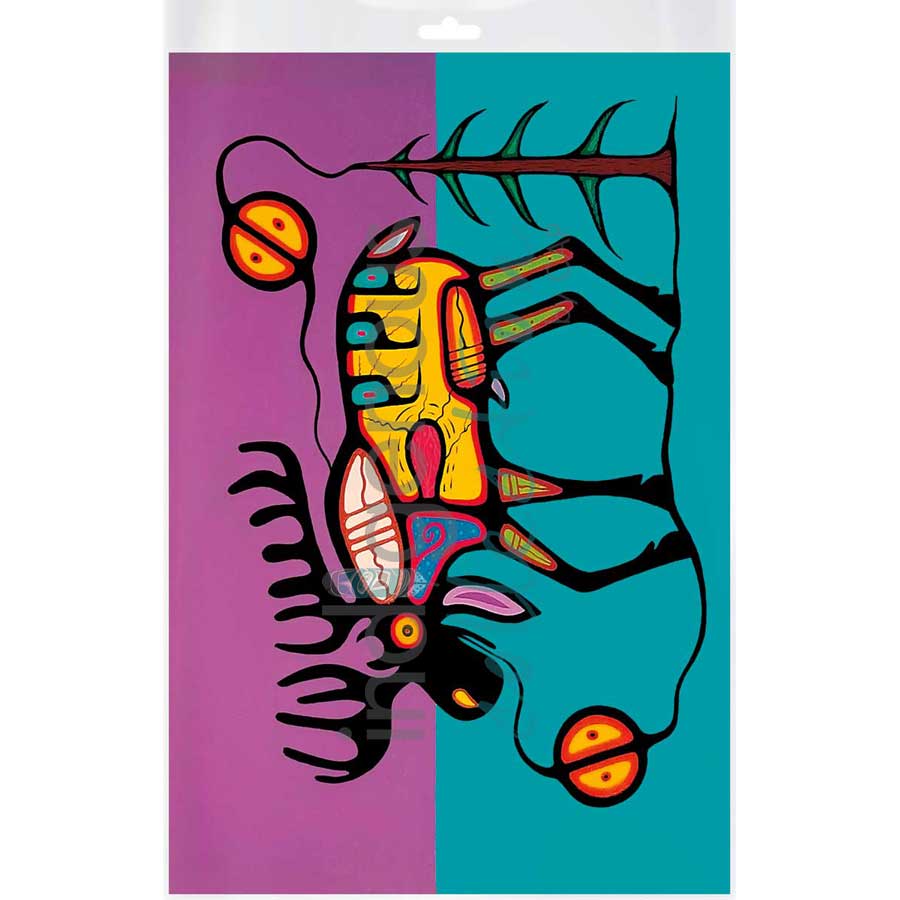 Moose Strength by artist Jeffrey Red George - Ojibway. Indigenous Collection