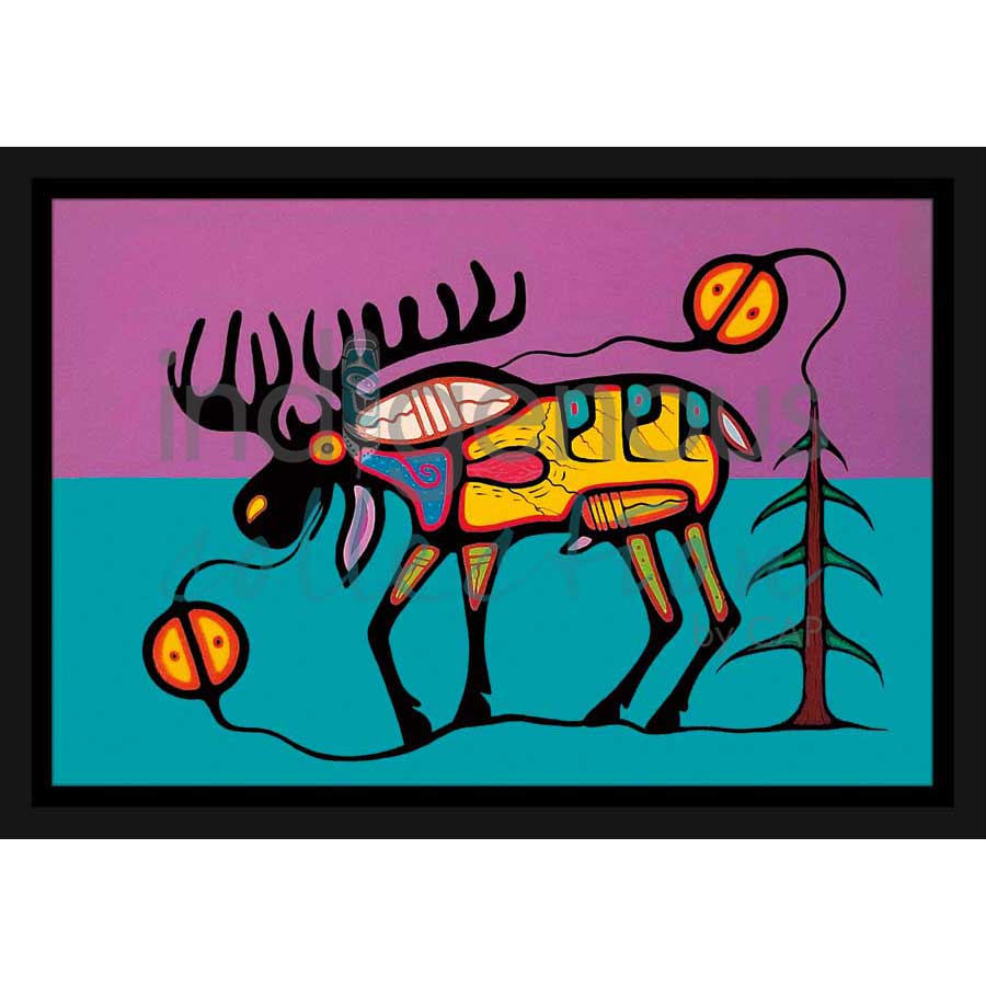 Moose Strength by artist Jeffrey Red George - Ojibway. Indigenous Collection