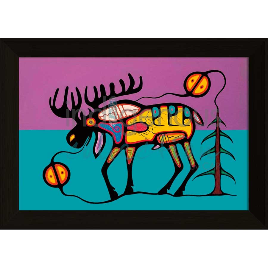 Moose Strength by artist Jeffrey Red George - Ojibway. Indigenous Collection