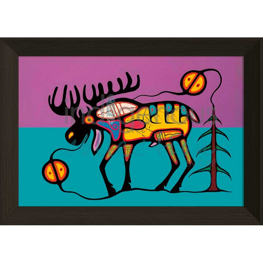 Moose Strength by artist Jeffrey Red George - Ojibway. Indigenous Collection