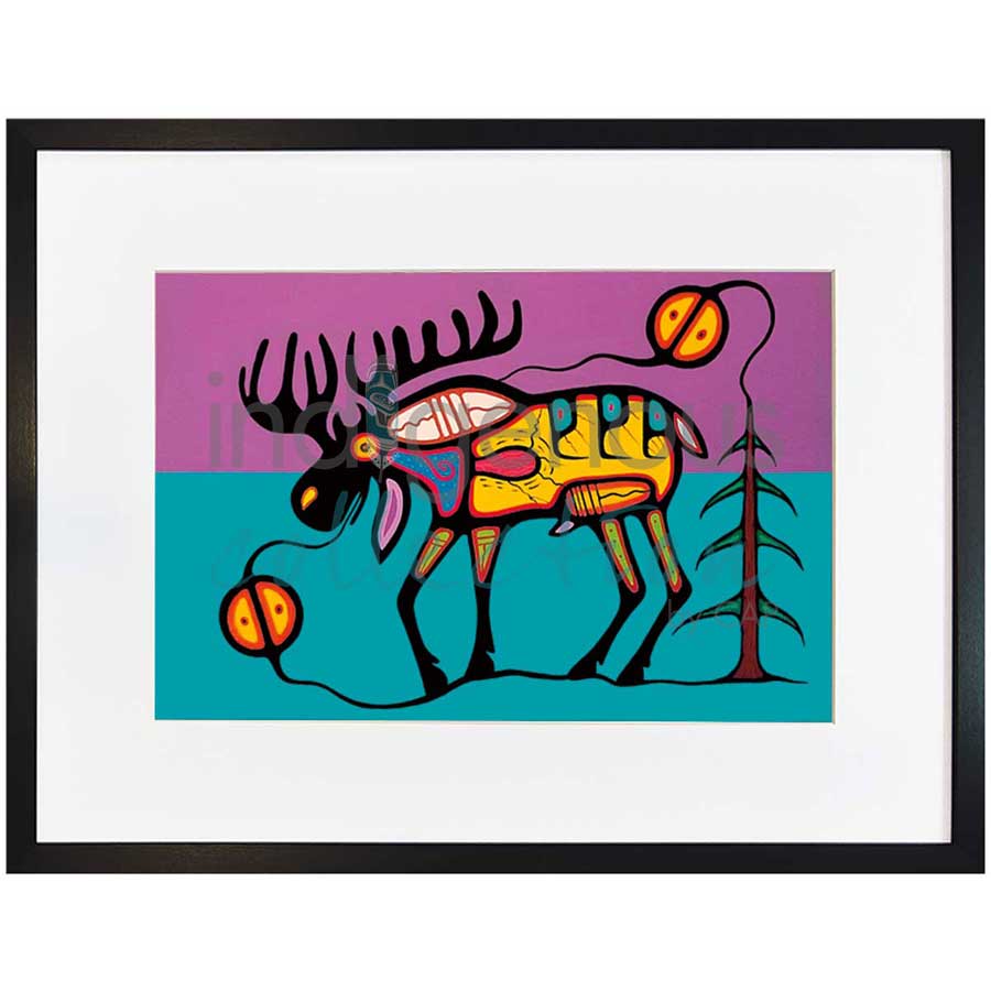 Moose Strength by artist Jeffrey Red George - Ojibway. Indigenous Collection