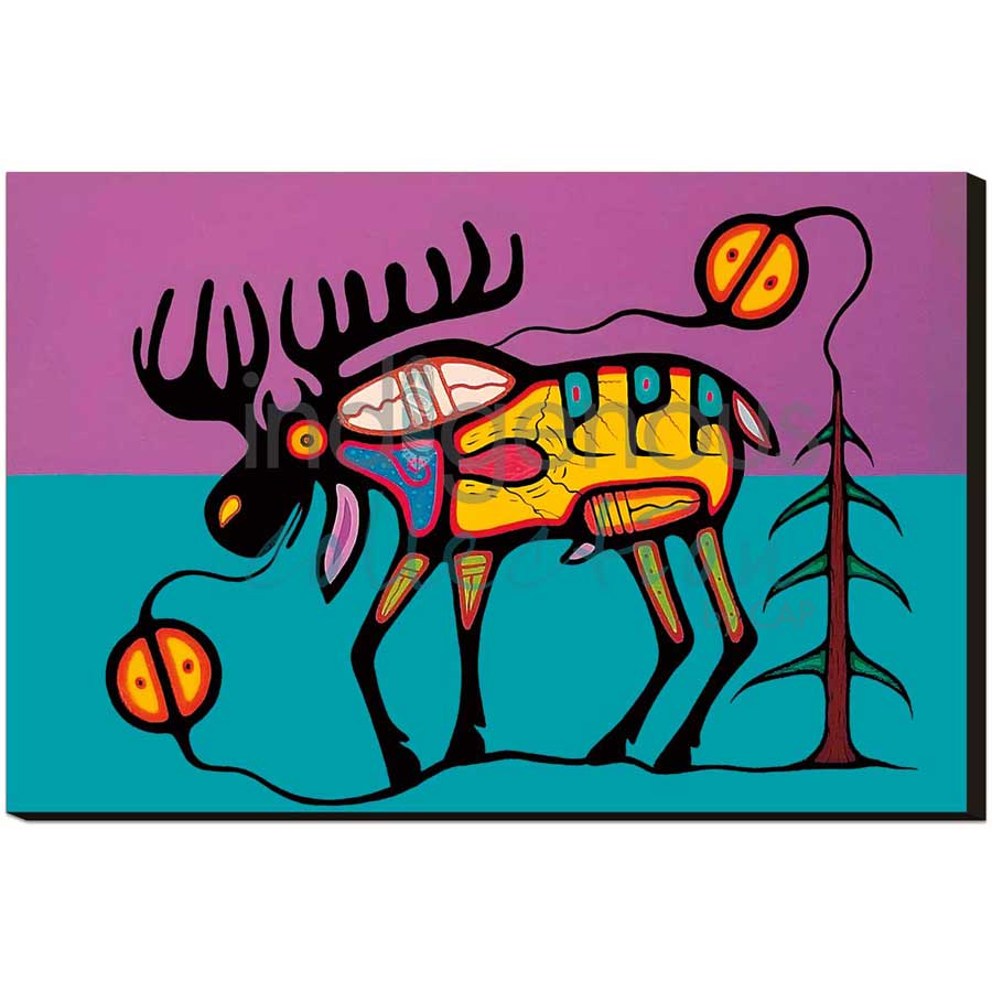 Moose Strength by artist Jeffrey Red George - Ojibway. Indigenous Collection