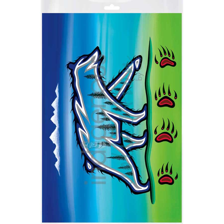 Ojibway Medicine Bear by artist Jeffrey Red George - Ojibway. Indigenous Collection