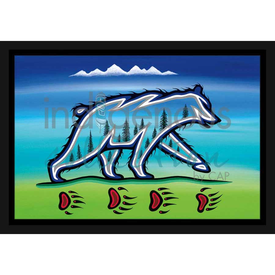 Ojibway Medicine Bear by artist Jeffrey Red George - Ojibway. Indigenous Collection