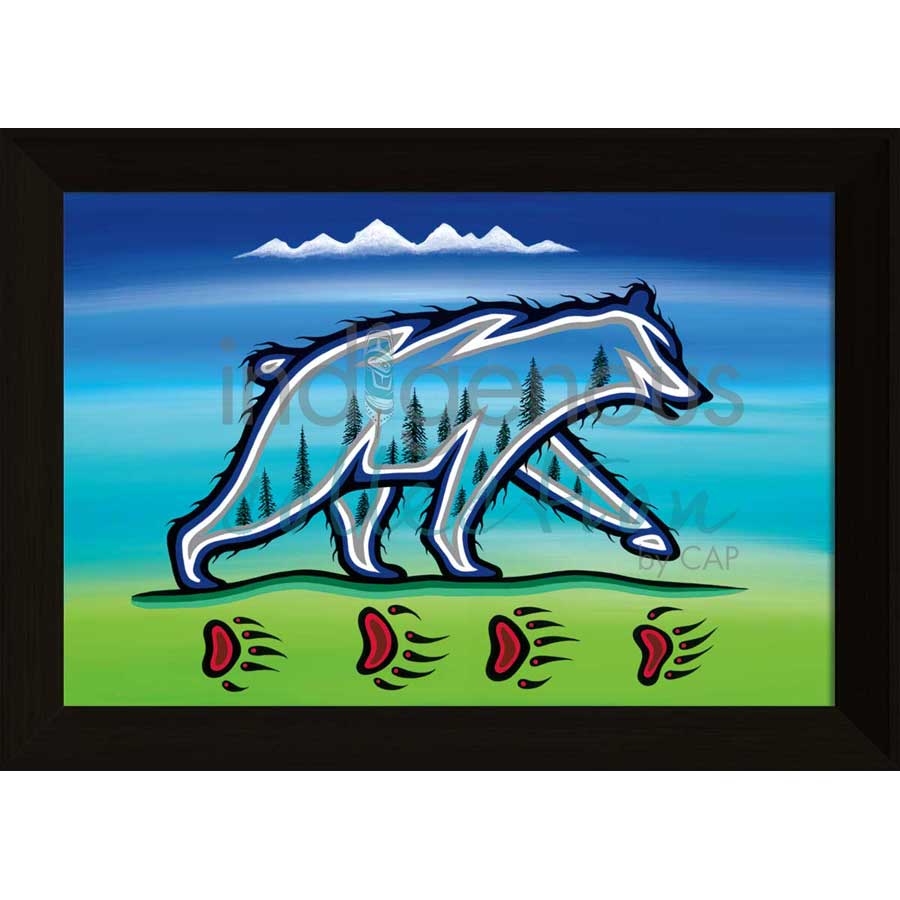 Ojibway Medicine Bear by artist Jeffrey Red George - Ojibway. Indigenous Collection
