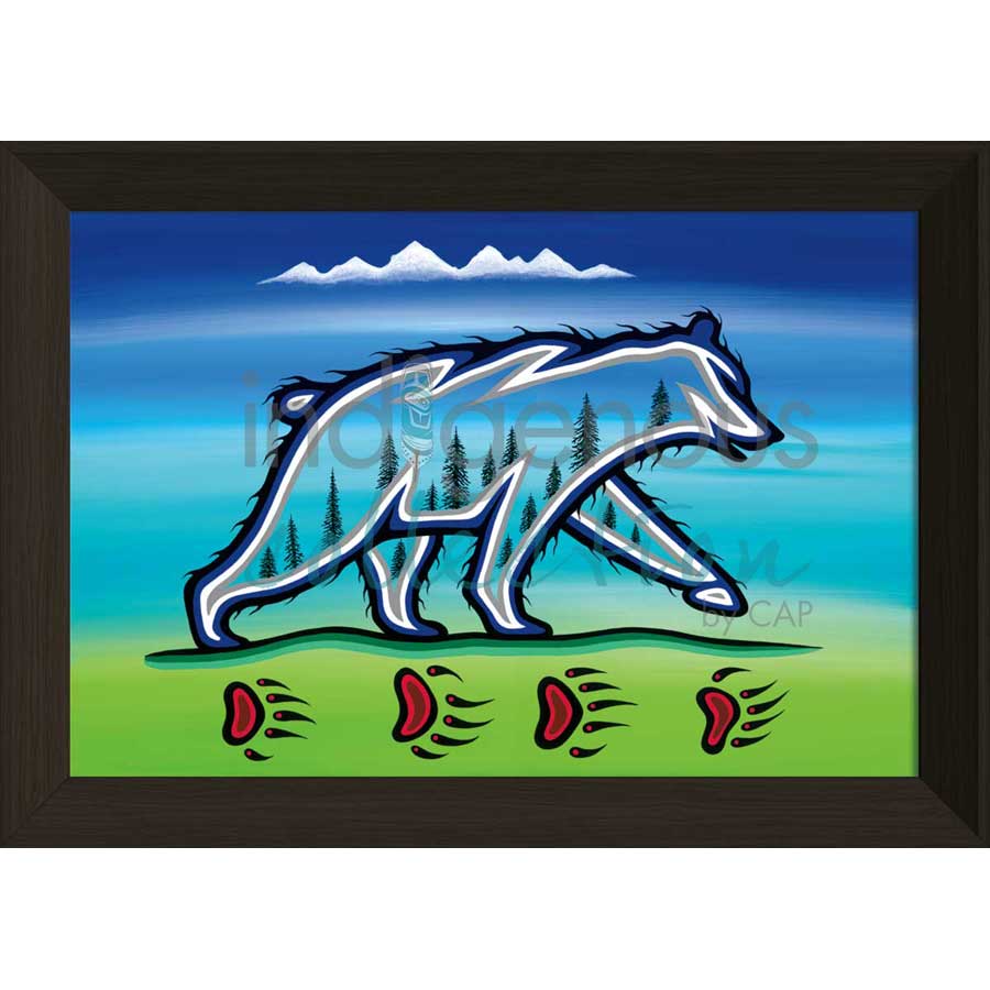 Ojibway Medicine Bear by artist Jeffrey Red George - Ojibway. Indigenous Collection