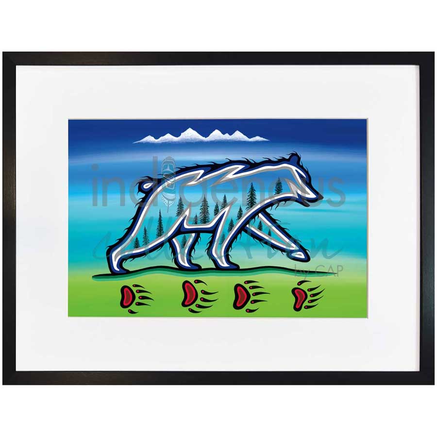 Ojibway Medicine Bear by artist Jeffrey Red George - Ojibway. Indigenous Collection