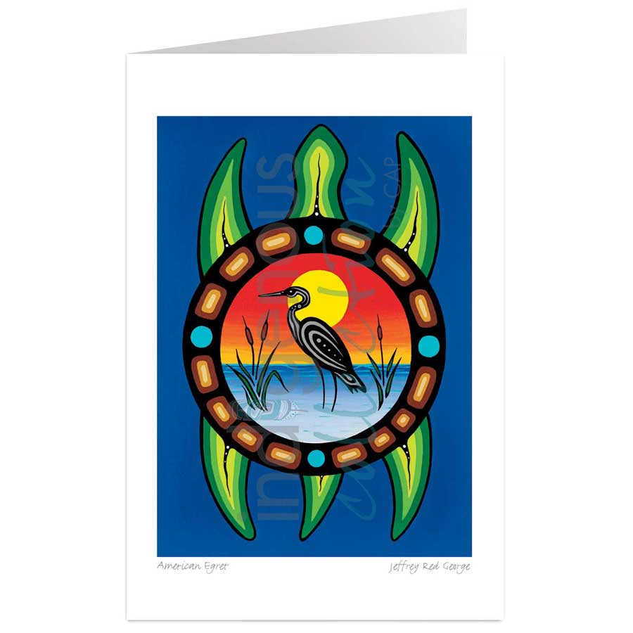 American Egret by artist Jeffrey Red George