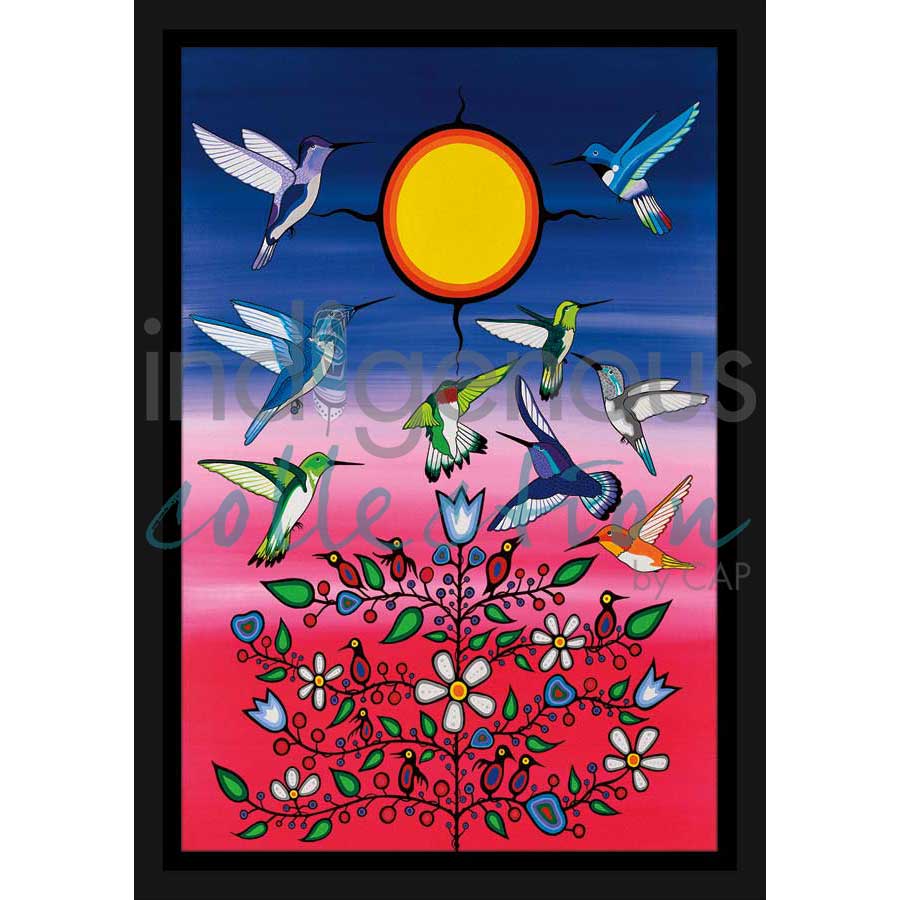 Ancestors by artist Jeffrey Red George - Ojibway. Indigenous Collection