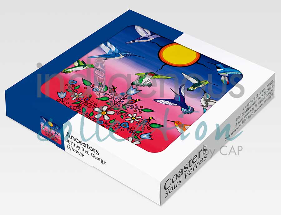 Ancestors Coaster by artist Jeffrey Red George