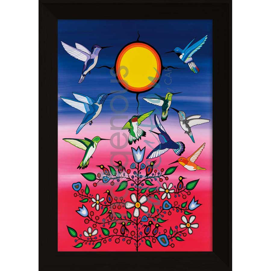 Ancestors by artist Jeffrey Red George - Ojibway. Indigenous Collection