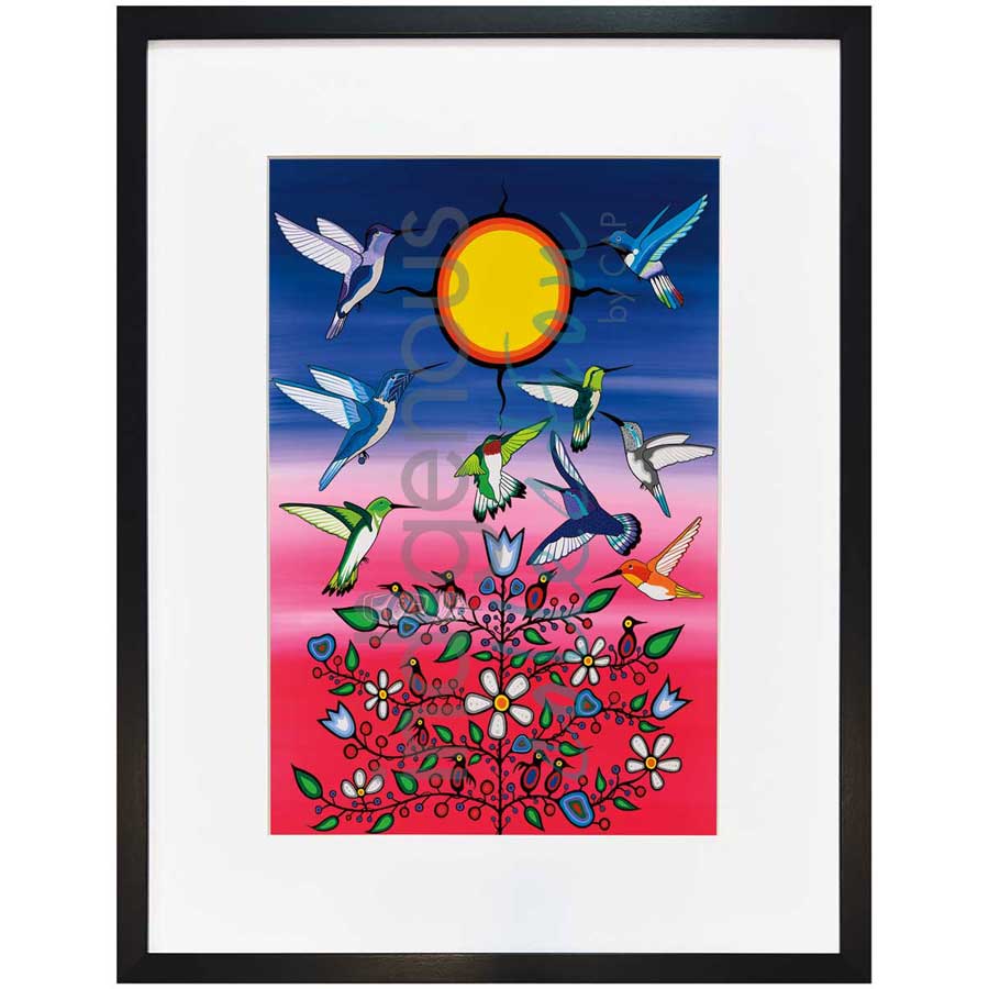 Ancestors by artist Jeffrey Red George - Ojibway. Indigenous Collection