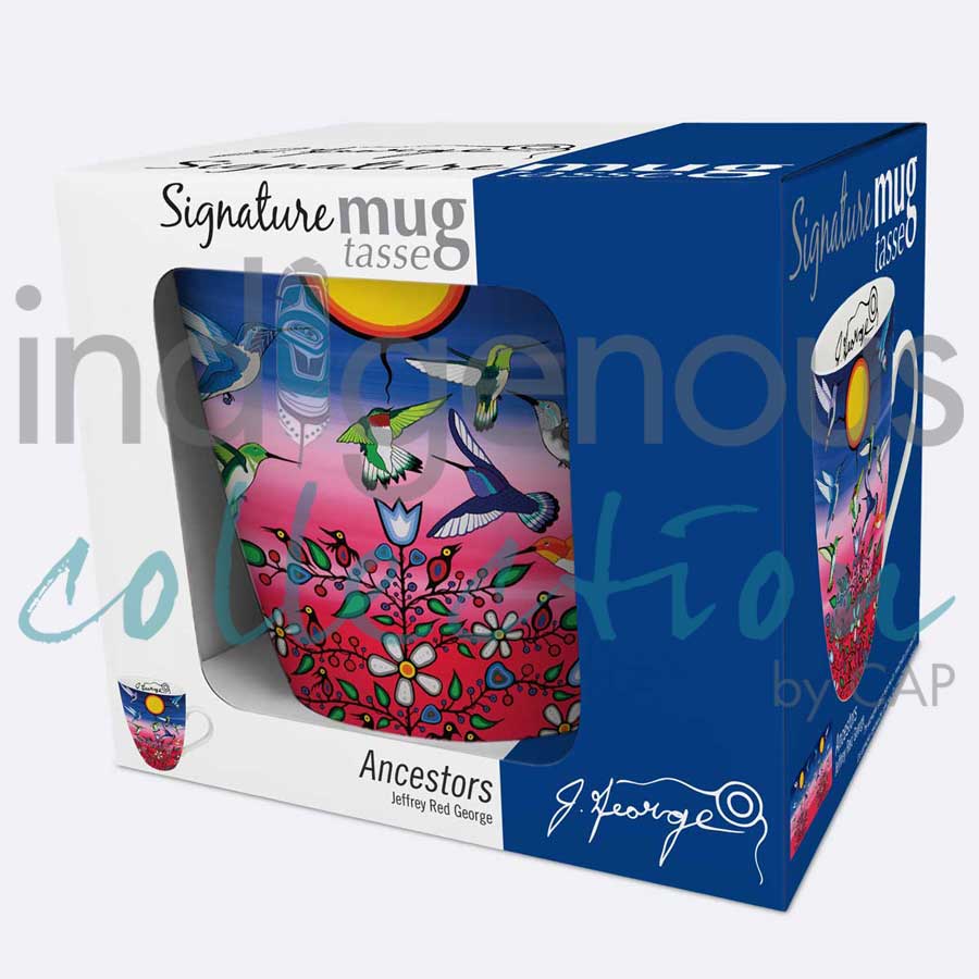 Ancestors 18 oz. Signature Mug by artist Jeffrey Red George
