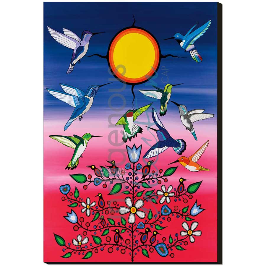 Ancestors by artist Jeffrey Red George - Ojibway. Indigenous Collection