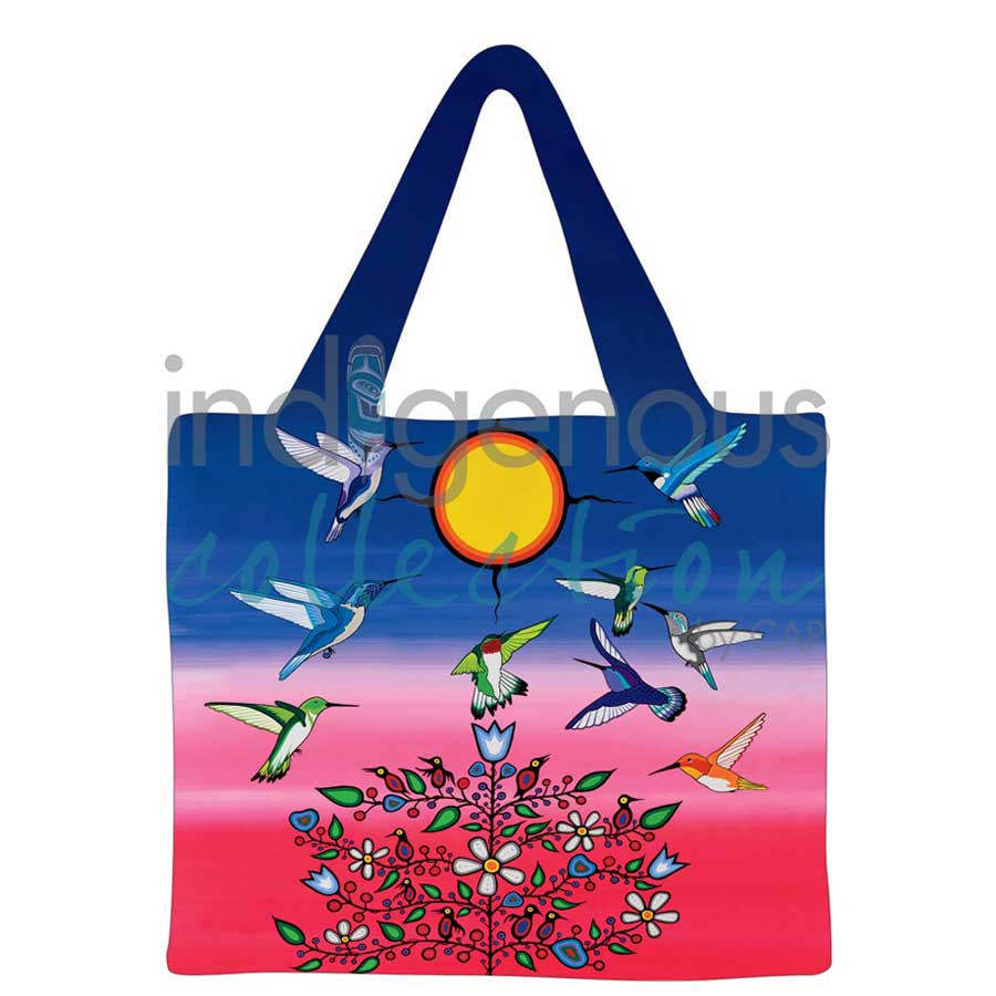 Ancestors Reusable Shopping Bag by artist Jeffrey Red George
