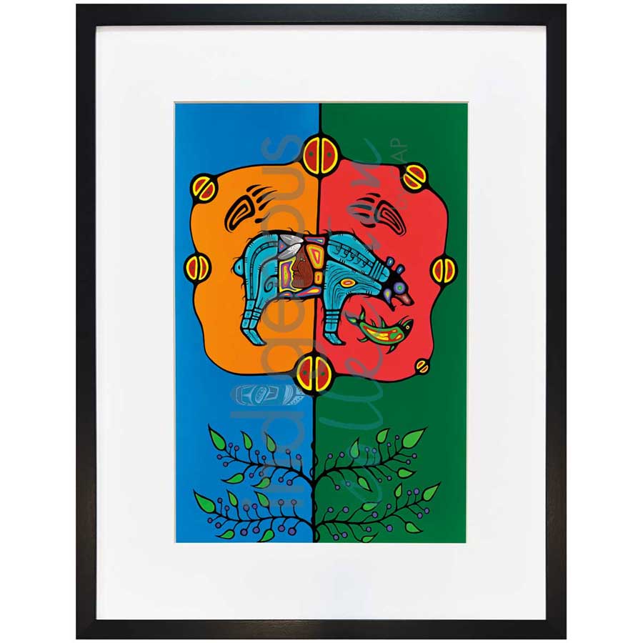 Blue Medicine by artist Jeffrey Red George - Ojibway. Indigenous Collection