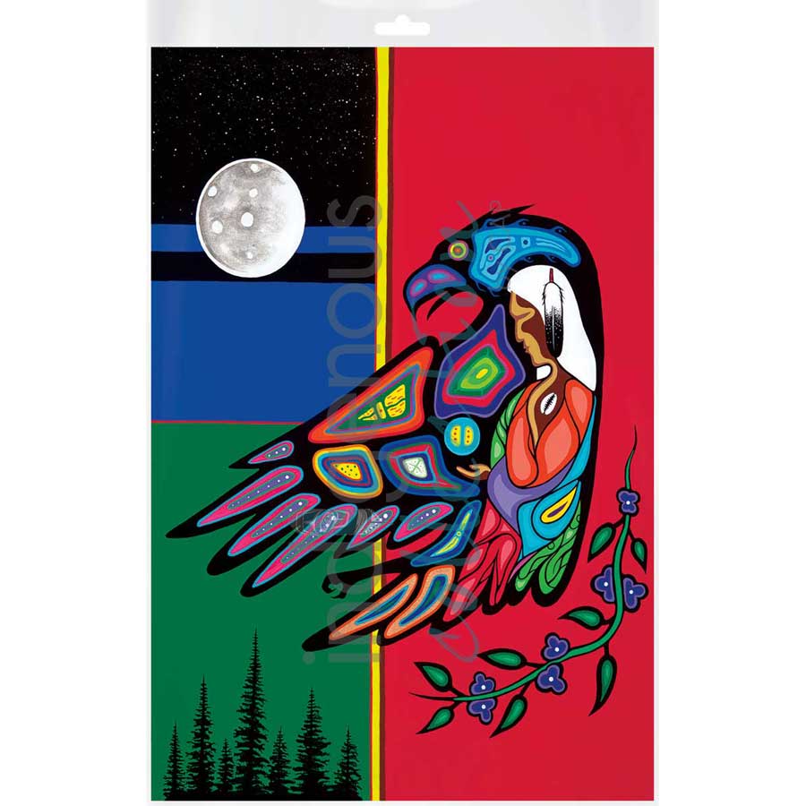 Strength of an Eagle Woman by artist Jeffrey Red George - Ojibway. Indigenous Collection