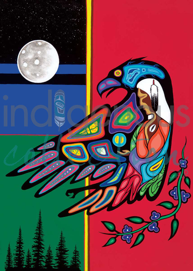 Strength of an Eagle Woman by artist Jeffrey Red George