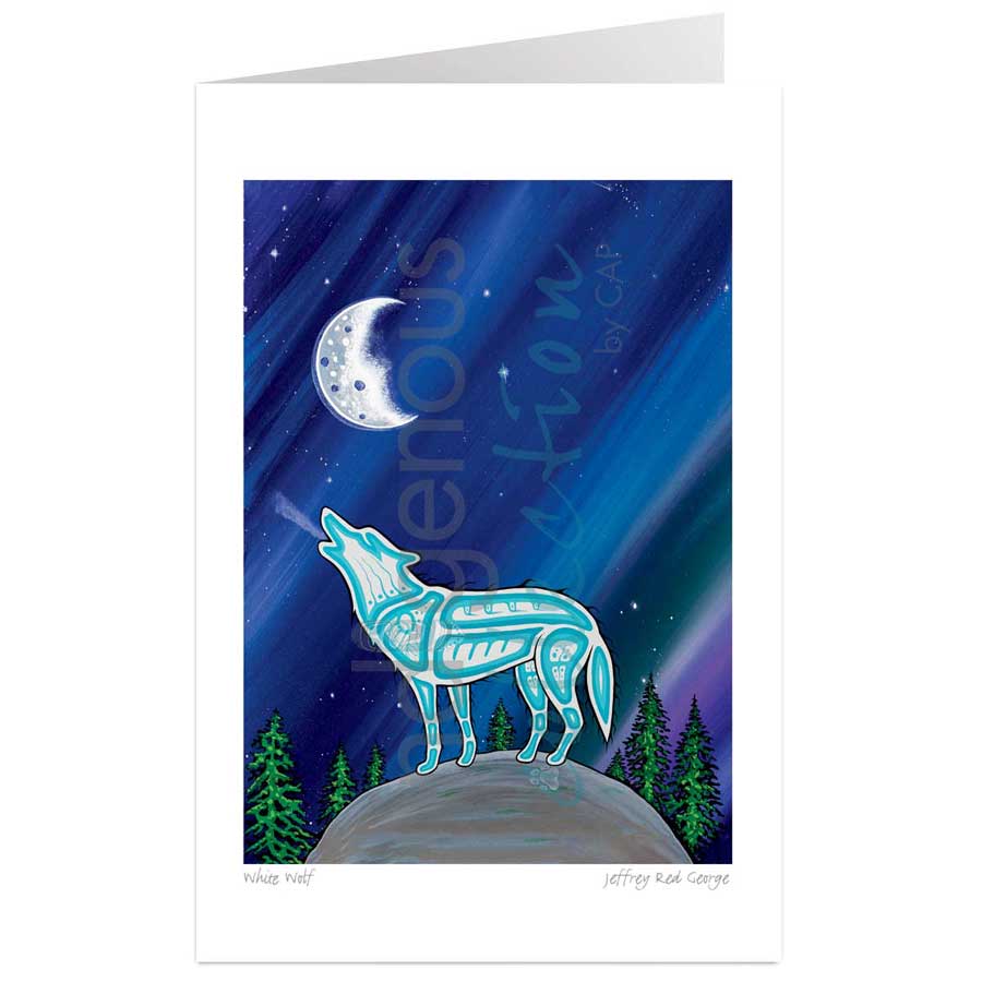 White Wolf by artist Jeffrey Red George