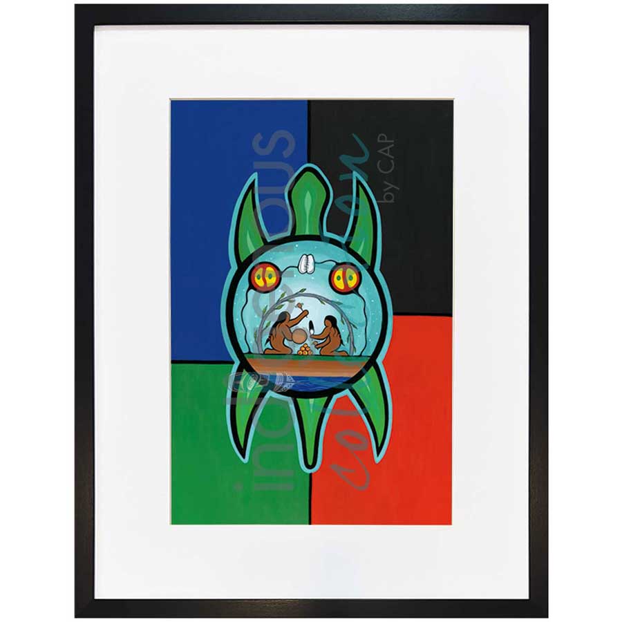 Sweat Lodge by artist Jeffrey Red George - Ojibway. Indigenous Collection