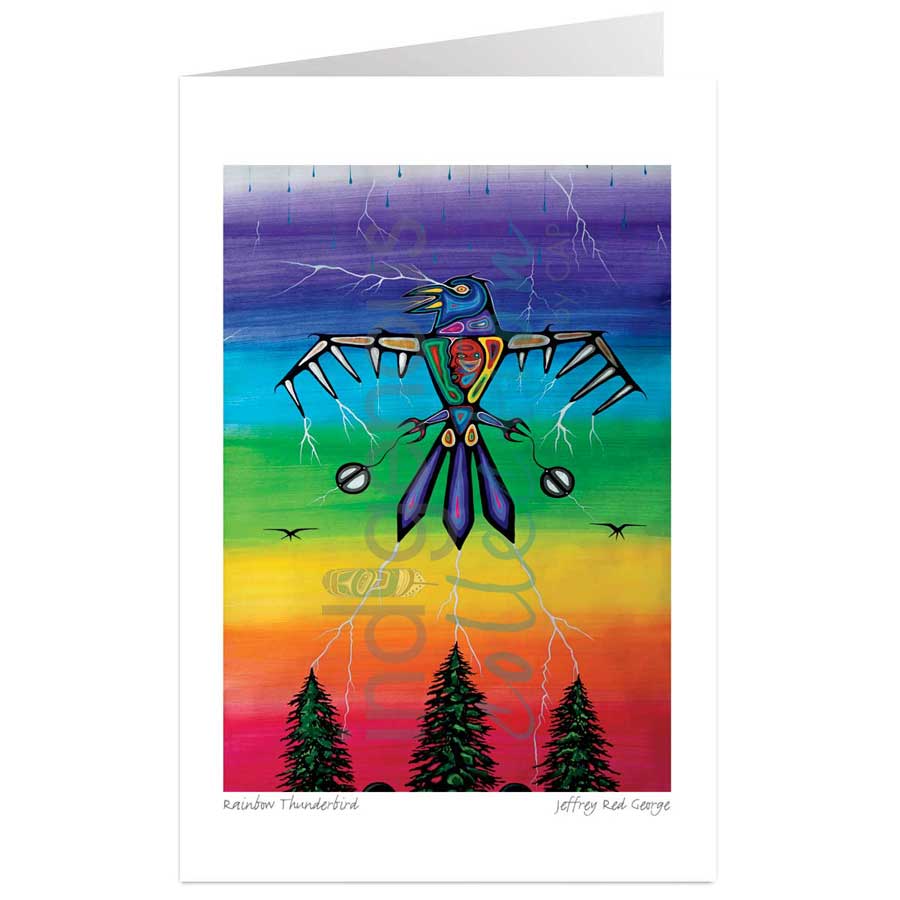 Rainbow Thunderbird by artist Jeffrey Red George